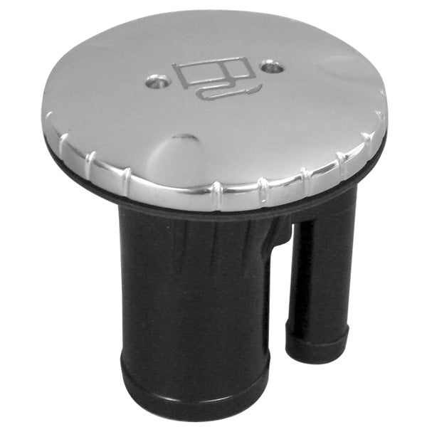 Fuel Filler 38 mm Straight with in Built Breather ( Chrome )