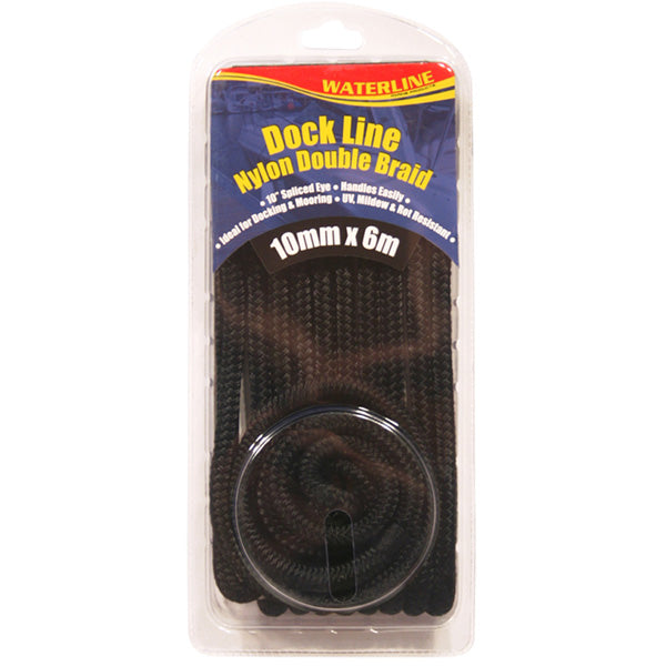Docking Line 10mm Black X 6 m